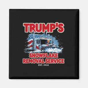 Funny Trump Snowflake Removal 2024 Election Hilari Magnet