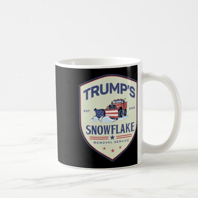 Funny Trump Snowflake Removal Service Election 202 Coffee Mug (Right)