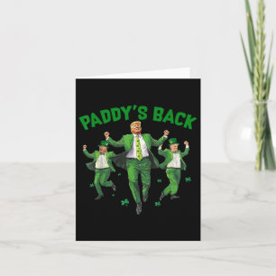 Funny Trump St Patricks Day Shirt Paddys Home  Card