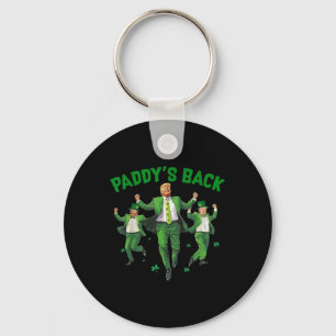 Funny Trump St Patricks Day Shirt Paddys Home Key Ring