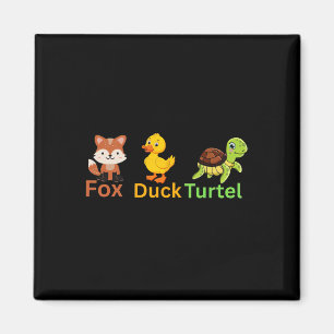 Funny Trump Subtle Fox Duck Turtle Cute Animal 1  Magnet