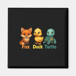 Funny Trump Subtle Fox Duck Turtle Cute Animal 2  Magnet