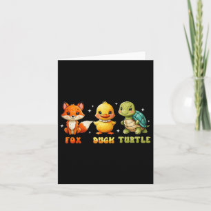 Funny Trump Subtle Fox Duck Turtle Cute Animal Card