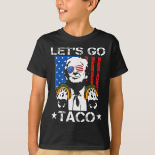 Funny Trump Taco Trump Always Chickens Out  T-Shirt