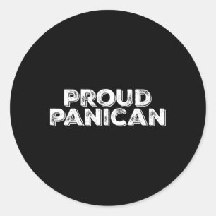 Funny Trump Tariffs Proud Panican 1  Classic Round Sticker