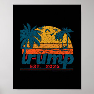 Funny Trump Tee Gulf Of Us America Est 2025 Poster