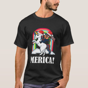 Funny Trump Unicorn President Trump 2024 Christmas T-Shirt