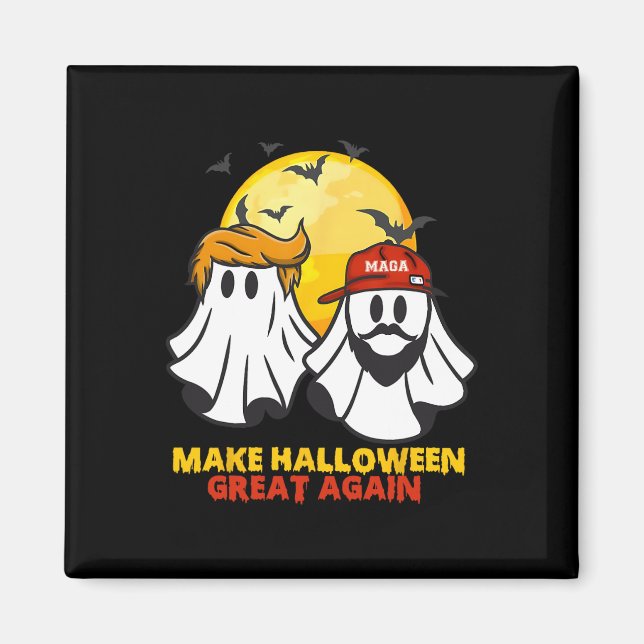 Funny Trump Vance Ghost Mega Hat Make Halloween Gr Magnet (Front)