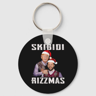 Funny Trump Vance Skibidi Rizzmas Make Christmas G Key Ring