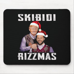Funny Trump Vance Skibidi Rizzmas Make Christmas G Mouse Pad