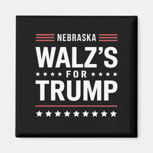 Funny Trump Vance Walz's For Trump Nebraska Magnet