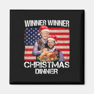 Funny Trump Vance Winner Winner Christmas Dinner S Magnet