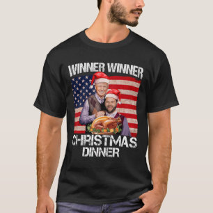 Funny Trump Vance Winner Winner Christmas Dinner S T-Shirt