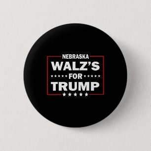 Funny Trump Vance W's For Trump Nebraska Men And W 6 Cm Round Badge