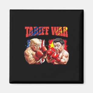 Funny Trump Vs Xi Jinping Boxing Boxing Match  Magnet