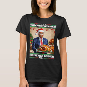 Funny Trump Winner Winner Christmas Dinner Tank To