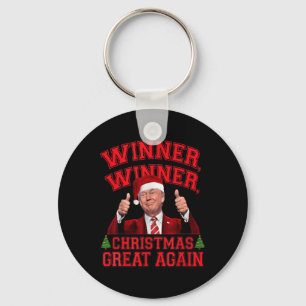 Funny Trump Winner Winner Christmas Great Again Xm Key Ring