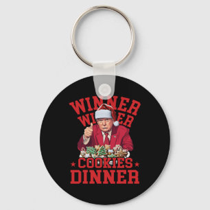 Funny Trump Winner Winner Cookies Dinner Merry Chr Key Ring