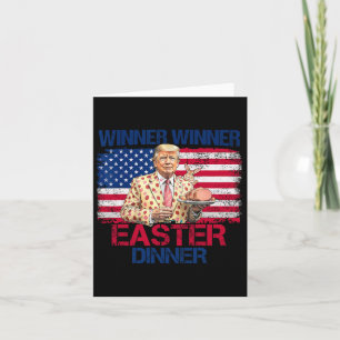 Funny Trump Winner Winner Easter Dinner Easter Day Card
