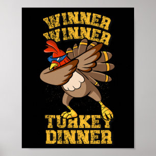 Funny Trump Winner Winner Turkey Dinner Dabbing Tu Poster