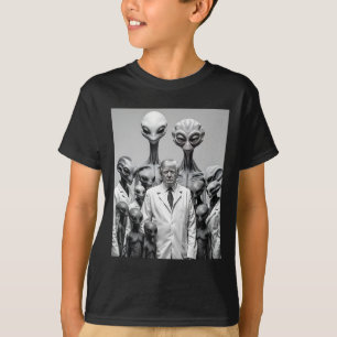 Funny Trump With Aliens Conspiracy Extraterrestria T-Shirt