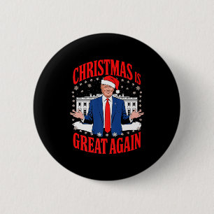 Funny Trump Xmas Pajamas Santa Trump Christmas 202 6 Cm Round Badge