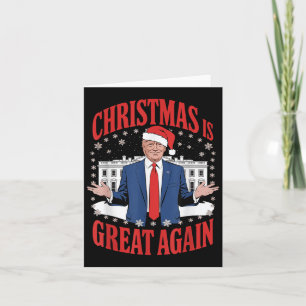 Funny Trump Xmas Pyjamas Santa Trump Christmas 202 Card