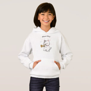 Funny Trumpet Cat – Cute Feline Jazz Unisex Kids