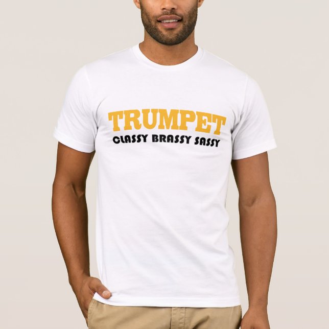 Funny Trumpet Humour T-shirt (Front)