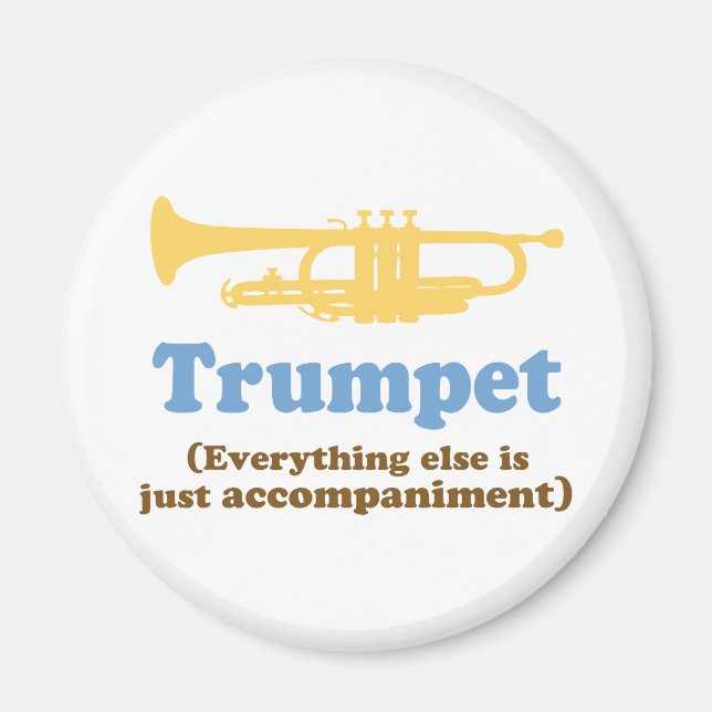 Funny Trumpet Joke Magnet (Front)