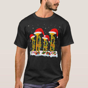 Funny Trumpet Music Lover Xmas Lighting Trumpet Ch T-Shirt