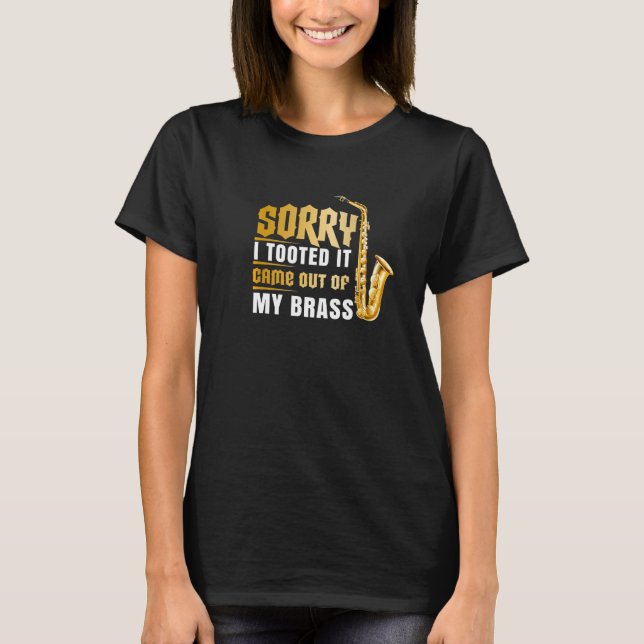 Funny Trumpet trombone Graphic Design Music instru T-Shirt (Front)