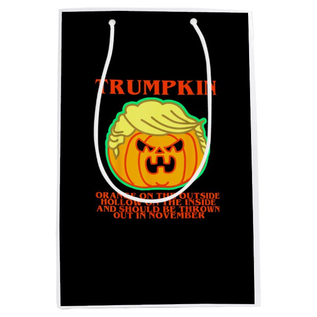 Funny Trumpkin Medium Gift Bag (Front)