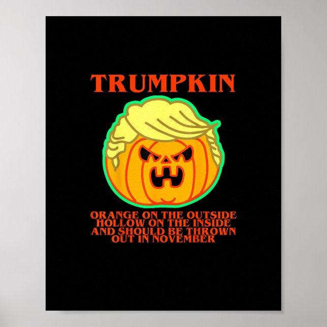 Funny Trumpkin Poster (Front)