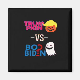 Funny Trumpkin Vs Boo Biden Halloween Design Class Magnet