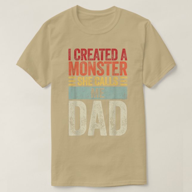 Funny Tshirt Gift for Dad from Daughter First Fath (Design Front)