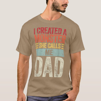 Funny Tshirt Gift for Dad from Daughter First Fath
