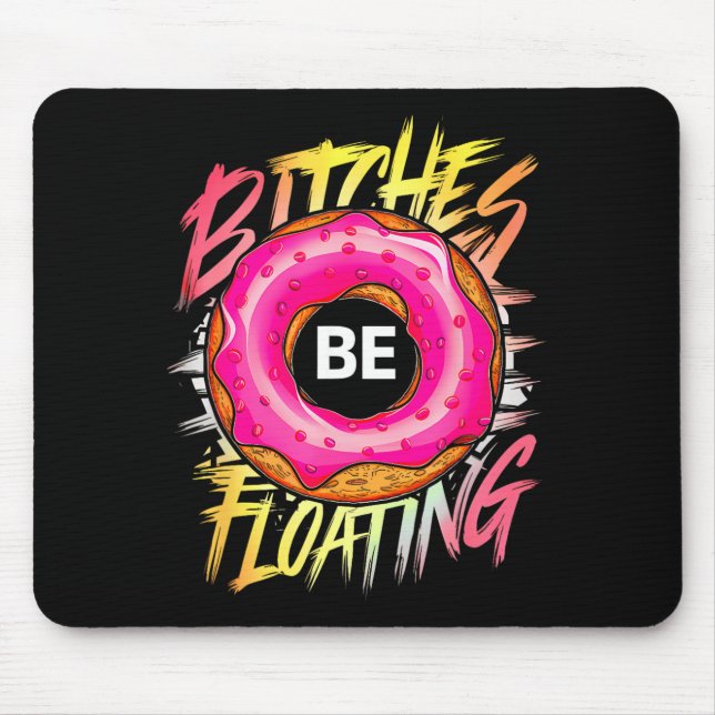 Funny Tubing es Be Floating Summer Float Mouse Pad (Front)