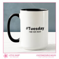 Funny Tuesday Time for Tacos Typography