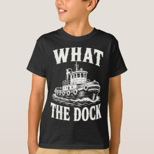 Funny tugboat captain harbour boat operator  T-Shirt