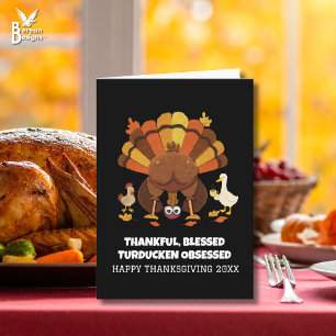 Funny Turducken Thanksgiving Card