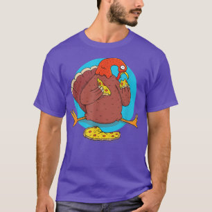 Funny turkey bird animal pizza food gift T-Shirt