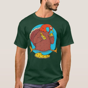 Funny turkey bird animal pizza food gift T-Shirt