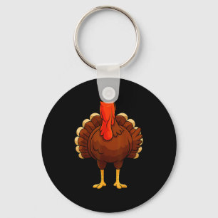 Funny Turkey Body Costume Thanksgiving Men Women K Key Ring