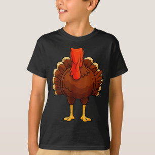 Funny Turkey Body Costume Thanksgiving Men Women K T-Shirt