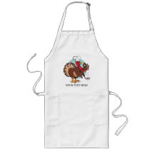 Funny Turkey Chef Vintage Cartoon Custom