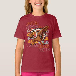 Funny Turkey Dab Thanksgiving T-Shirt
