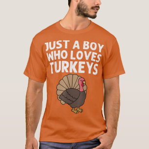 Funny Turkey Designs For Boys Kids Thanksgiving An T-Shirt