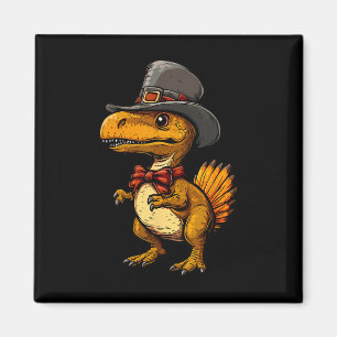 Funny Turkey Dinosaur Thanksgiving Cute Turkeysaur Magnet