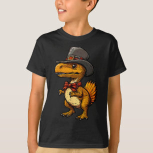 Funny Turkey Dinosaur Thanksgiving Cute Turkeysaur T-Shirt